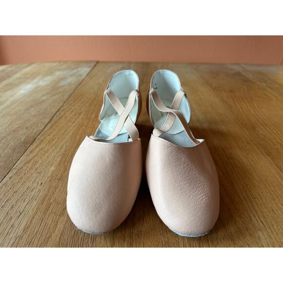 Sansha Alba Leather Ballet Teaching and Character Shoes Pink 12M TE8 New US 9 - Picture 5 of 6